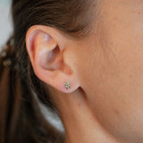 10k Yellow solid gold teddy bear studs earrings