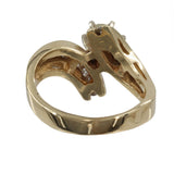 14k Yellow Gold Brilliant Cut Diamond Engagement Ring