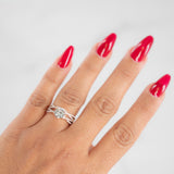 14K Rose Gold Diamond Solitaire Engagement Wedding Band Ring