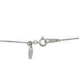 18K White Gold Diamond, Topaz And Mystic Quartz Owl With moon Design Dainty Box Chain Necklace