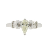 Lady's Diamond Solitaire Engagement Ring  .95 Carat T.W. 14K White Gold