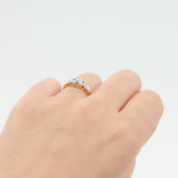Vintage 10k Two-tone Gold Art Deco Diamond Ring