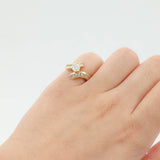 14k Yellow Gold Brilliant Cut Diamond Engagement Ring
