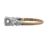 Lady's Diamond Solitaire Ring 11 Diamonds .25 Carat T.W. 14K Yellow Gold ring