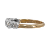 Lady's Diamond Solitaire Ring 11 Diamonds .25 Carat T.W. 14K Yellow Gold ring