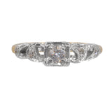 Lady's Diamond Solitaire Ring 11 Diamonds .25 Carat T.W. 14K Yellow Gold ring