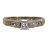 Ladies 14k Two-tone Gold Diamond Wedding Ring Set