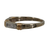 Ladies 14k Two-tone Gold Diamond Wedding Ring Set