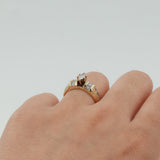 Ladies 14k Yellow Gold Marquise Diamond Engagement Ring