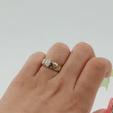 Ladies 14k Yellow Gold Marquise Diamond Engagement Ring