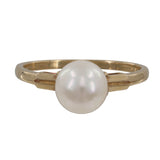 14k Yellow Gold Pearl Cocktail Ring