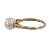 14k Yellow Gold Pearl Cocktail Ring
