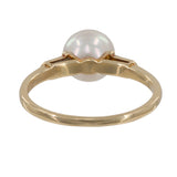14k Yellow Gold Pearl Cocktail Ring