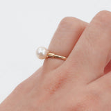 14k Yellow Gold Pearl Cocktail Ring