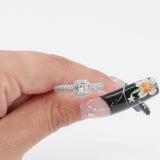 14k White Gold Princess Cut Diamond Engagement Ring