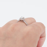 14k White Gold Princess Cut Diamond Engagement Ring