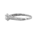 14k White Gold Princess Cut Diamond Engagement Ring