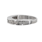14k White Gold Channel Set Diamond Wedding Band
