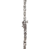 10k White Gold Diamond Cross Link Tennis Bracelet