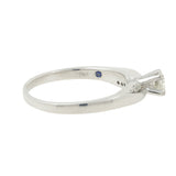 Ladies Estate Platinaire Round Cut Diamond Engagement Ring & Wedding Band Set