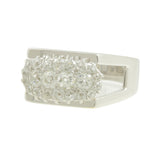 Ladies Estate 14K White Gold Round Old Mine-Cut Diamond Ring - 0.94CTW