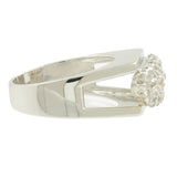 Ladies Estate 14K White Gold Round Old Mine-Cut Diamond Ring - 0.94CTW