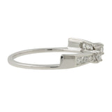 14K White Gold Princess-Cut Diamond Bridal Wedding Ring Set