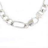 925 Sterling Silver Figaro Lobster Claw Clasp Chain