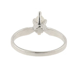 14K White Gold Marquise Cut Diamond Solitaire Engagement Ring