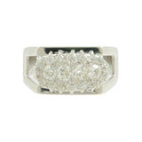 Ladies Estate 14K White Gold Round Old Mine-Cut Diamond Ring - 0.94CTW