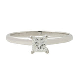 14K White Gold Princess-Cut Diamond Bridal Wedding Ring Set