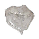 925 Sterling Silver Rose Flower Creamrose Pearl Pin Brooch