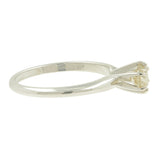 14K White Gold Round Diamond Solitaire Ring