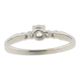 14k White Gold 5 Diamonds Engagement Ring