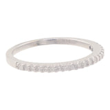 14k White Gold Zirconia and Diamond Engagement Ring
