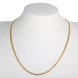 14K Yellow Gold Cuban Curb Cuban Link Chain Essential Layering Necklaces