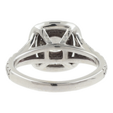 Ladies 10k White Gold Princess Cut Diamond Engagement Ring