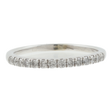 Ladies 10k White Gold Diamond Wedding Band