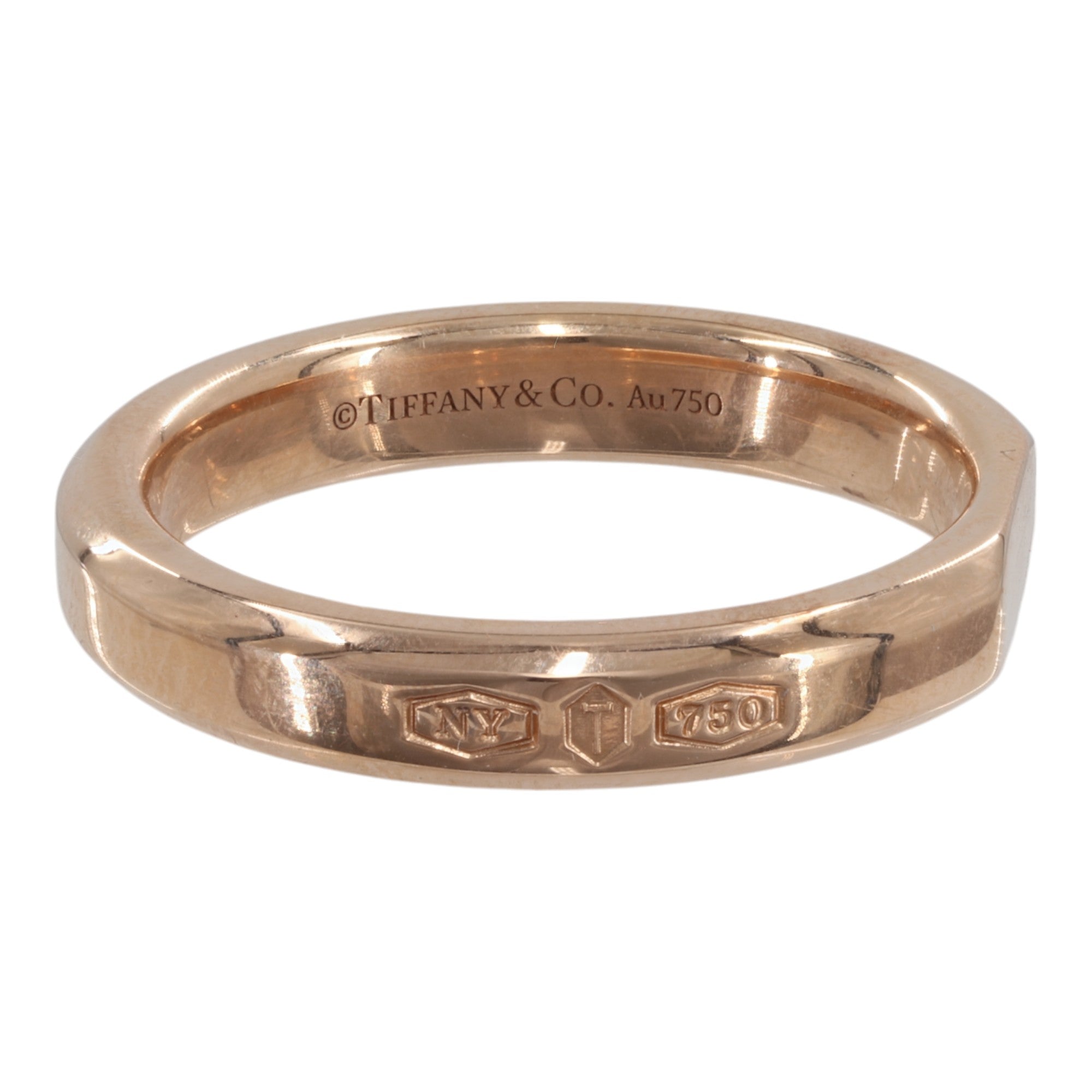 Tiffany 18k Yellow Gold 1837 Makers Slice Ring –