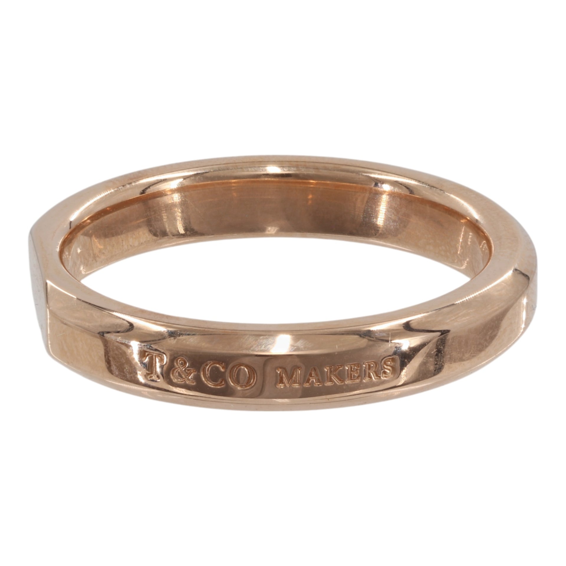 Tiffany 18k Yellow Gold 1837 Makers Slice Ring –