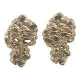 14k Yellow Gold Nugget Style Earring