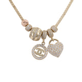 14k Yellow Gold Beaded Charm Bracelet
