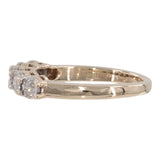 14k Yellow Gold Illusion Set Diamond Ring