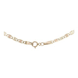 14k Tri-color Gold 15.5 inch Valentino Chain