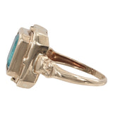 10K Yellow Gold Topaz & Onyx Reversible Flip Ring