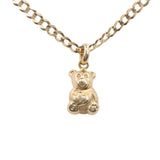 14k Yellow Gold Teddy Bear Pendant