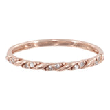 14k Rose Gold Princess Cut Diamond Wedding Ring Set