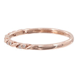 14k Rose Gold Princess Cut Diamond Wedding Ring Set