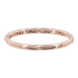 14k Rose Gold Princess Cut Diamond Wedding Ring Set