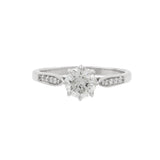 Lady's Platinum-Diamond Solitaire 1.00 CT. 950 Platinum 4.7g